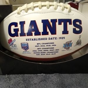 New York Giants Signed Football
